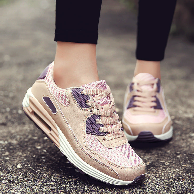 Chaussures femme coloris gris urbain vue latérale